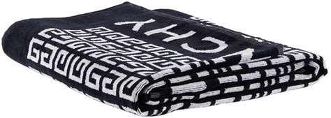 Kids Black & White Logo Beach Towel by Givenchy 